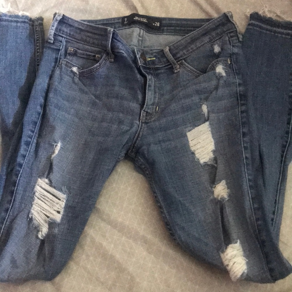 Size 7 Hollister Super Skinny Jeans